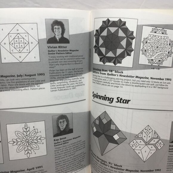 Vtg 1994 Quiltmaker Editor's Favorite Quilt Designs 12 Best-Loved Patterns Block - Picture 5 of 9